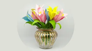 Origami paper flower LILY / ЛИЛИЯ из бумаги / Лилия Оригами