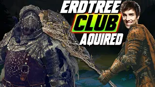 We 1st-time wield the Erdtree club; we combat Commander Niall - Elden Ring - Grubby