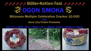 🧨 Böller  Test 🧨 | OGON SMOKA  10.000 (SFA805) | Kat: F3 | NEM:79 g | Shot: 411 | von: Iskra Line |
