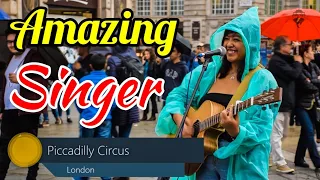 London Amazing Talented Singer Street Performance ലണ്ടൻ സുന്ദരിയുടെ പാട്ട് കേട്ടുനോക്കൂ