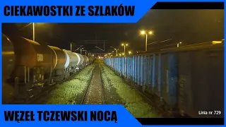 Węzeł Tczewski nocą...