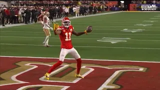 Ray-Ray McCloud fumbles during special teams and Chiefs recovers it and MVS scores TD vs 49ers