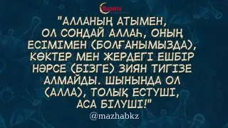 Ешнәрнсе зиянын тигізе алмайтын дұға