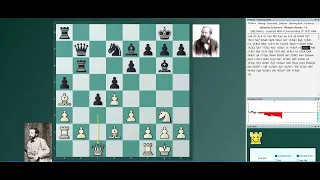 1st World Championship Zukertort vs Steinitz 1886 game 3