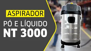 NT 3000 Kärcher: ASPIRAÇÃO de pó e líquido com alta eficiência!