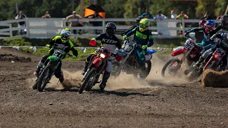 Holeshots with Headlights! XR650R vs 450s