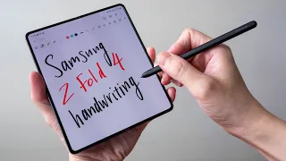 Samsung Z Fold 4 Handwriting & Note Taking test