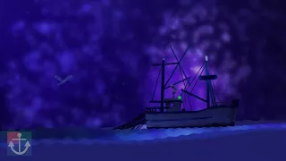 Animated boat with seagull created in Moho and After Effects