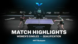 Ema Labosova vs Swastika Ghosh | WTT Contender Budapest 2021 (Qual)