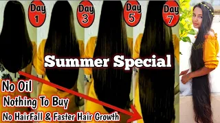 7 Days Super Fast Hair Growth Challenge - Before & After | Grow The Longest Hair In Summer | RuntiMe