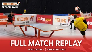 Teqball Tour - Podgorica | Men's Singles, Knockout Stage | A. Györgydeák vs B. Franczuk