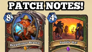 BRANN JUST GOT MURDERED! Hunter nerf! Weekly Quest Update! Twist and Arena updates!