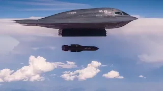 B2 Spirit Stealth Bomber Drops GBU-57A/B Massive Ordnance Penetrator (MOP)