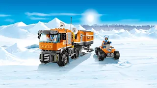 Сборка Лего 60035 Передвижная Арктическая Станция Lego City 60035 Arctic Outpost build