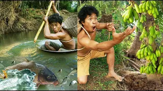 Survival In The Rainforest Find Food Use SPEAR  FISHING