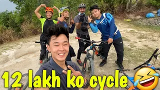 12 LAKH KO CYCLE REY🤣 / LOCKDOWN RIDE TO TAREVEER / MTB NEPAL / POLYGON EX9