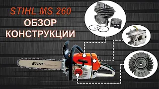 Обзор конструкции пилы Stihl MS 260 и сравнение с  MS 250. Почему MS 260  профессиональная пила.