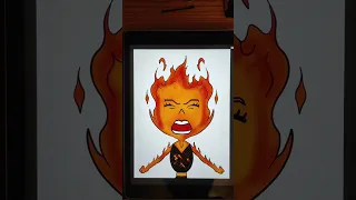 Drawing Angry Ember from Elemental Movie #shorts #creativeart #digitalart #drawingtutorial