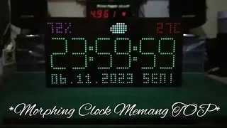 Morphing Clock WeMos D1 Mini ESP8266 Panel P5 64×32 Pixel