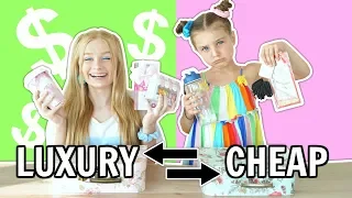 Back To SCHOOL SUPPLIES Switch Up Challenge: LUXURY vs CHEAP! | Fizz Sisters