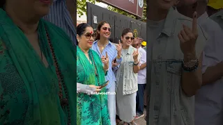 Shilpa Shetty, Shamita Shetty With Mother Cast Their Vote In Mumbai