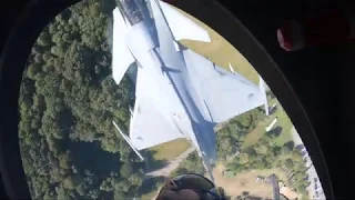 Mirror flight with supersonic JAS 39 Gripen