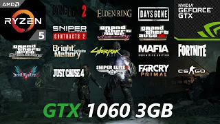 GTX 1060 3GB + Ryzen 5 5600X Test in 17 Games in 2022