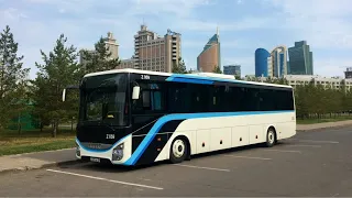 Поездка на автобусе IVECO Crossway Line 13 m|315 маршрут|158 CJ 01|город Нур-Султан