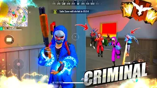 FREEFIRE🔥Blue Criminal Nxt Level 🤯 Solo vs Squad 😱 22 Kills -Garena free fire | pro GAMERS #freefire