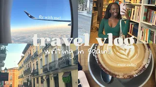 first time flying alone + writing in spain // travel vlog