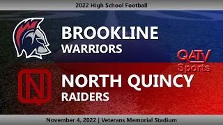 QATV Sports: Brookline vs North Quincy Football (November 4, 2022)