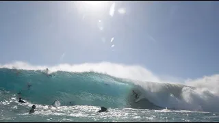 Watch a Cinematic viewing of Cyclone Gretel at Snapper Rocks QLD