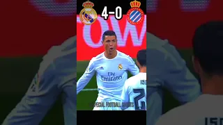 Real Madrid vs Espanyol LaLiga 20/16 ( 6-0 ) #football #shorts #youtube #ronaldo #hattrick 🔥😍