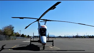 Front View K-MAX Start-Up & Takeoff Kaman K-1200 Helicopter HeliQwest C-FXFT