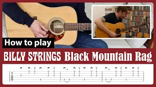 How to play "Black Mountain Rag" - Billy Strings - Guitar Lesson with Tab