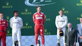 2017 F1 Australian GP Podium