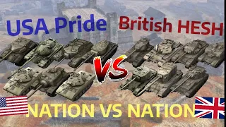 USA Pride VS British HESH (NATION VS NATION) - Which Tech Is Better? | WOT BLITZ