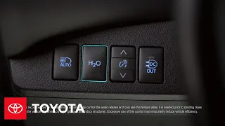 The Toyota Mirai l H20 Release Button | Toyota