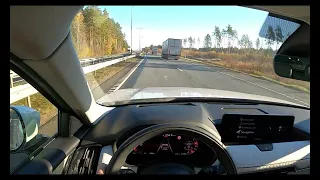 Mazda CX-60 PHEV 2.5L POV drive on autobahn vol.2