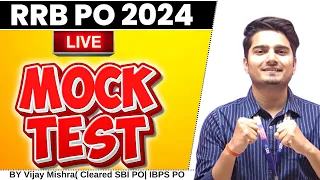 IBPS RRB PO Prelims 2024 LIVE Mock Test with Timer | Quant RRB PO Paper by Vijay Mishra