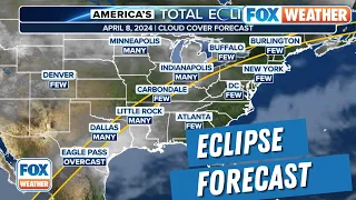 Total Solar Eclipse Forecast Shows Who Could Be Dealing With Cloud Cover On April 8