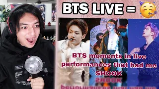 BTS moments in live performances that had me SHOOK - Reaction