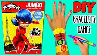 Miraculous Ladybug Bracelets DIY, Activity Book with Games