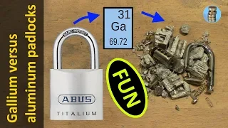 (picking 566) Gallium versus aluminum padlocks (Abus & Burg Wächter) - fun destructive experiment