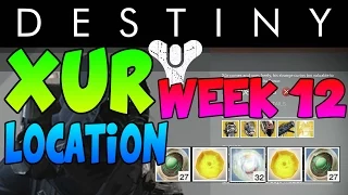 Destiny "Xur Location" for “Week 12” “PLAN C” Easy Exotic Armor and Weapon Showcase