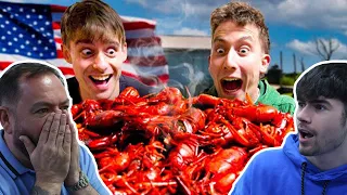 British Family React! Brits try Louisiana Crawfish Boil for the first time!