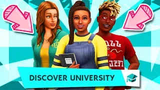 WE'RE GOING TO UNIVERSITY in THE SIMS 4!! OFFICIAL TRAILER REACTION