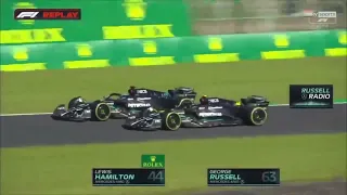 2023 Japanese Grand Prix | Lewis Hamilton and Russell Battelling 🧐