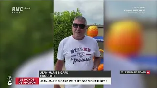 Bigard vise les 500 signatures: "Ca dit quelque chose de l'exaspération globale du pays"