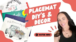 YOU'LL WANT TO GRAB YOUR PLACEMAT STASH FOR THESE DIYS | 8 PLACEMAT DIYS | DOLLAR TREE PLACEMAT DIYS